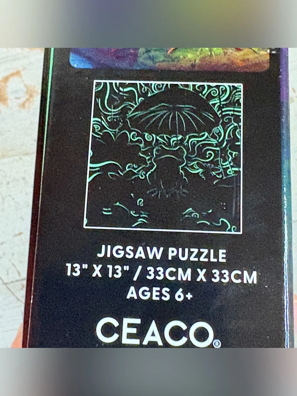 Glow In The Dark Magical Frog Friend 100 Piece Puzzle Ceaco 2023 Complete